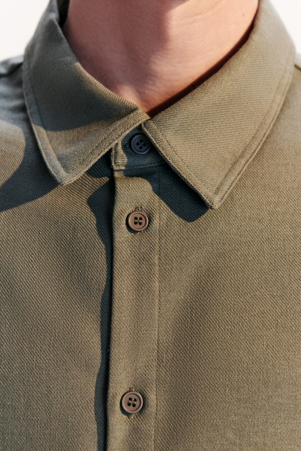 Рубашка льняная с коротким рукавом - цвет зеленый - 6