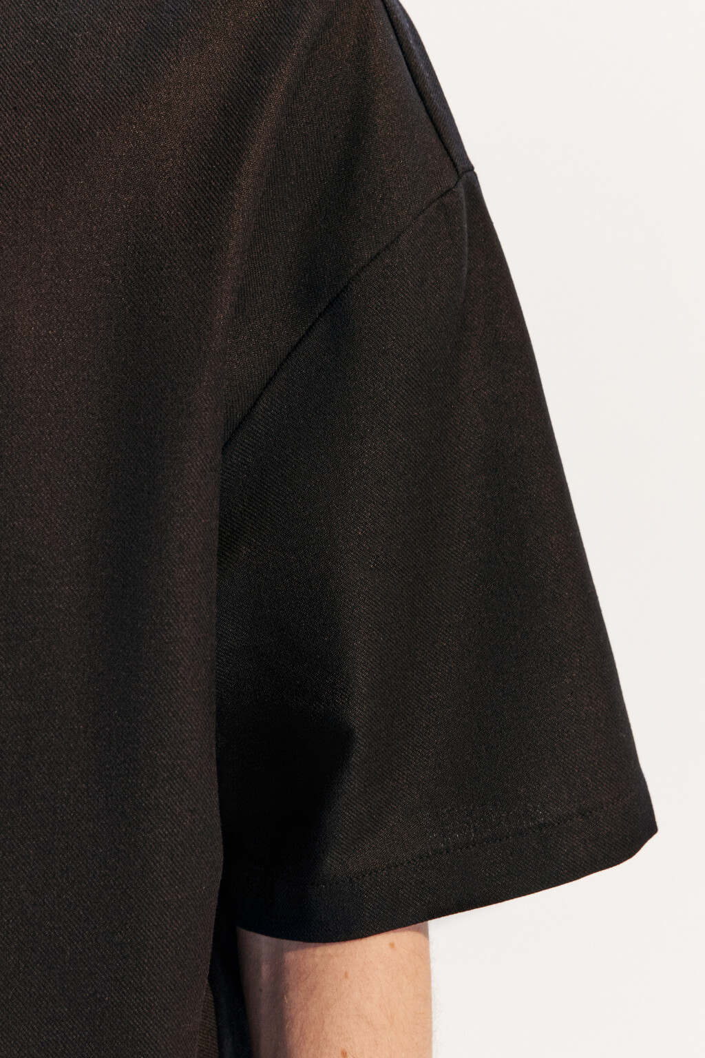 Рубашка льняная с коротким рукавом - цвет черный - 7