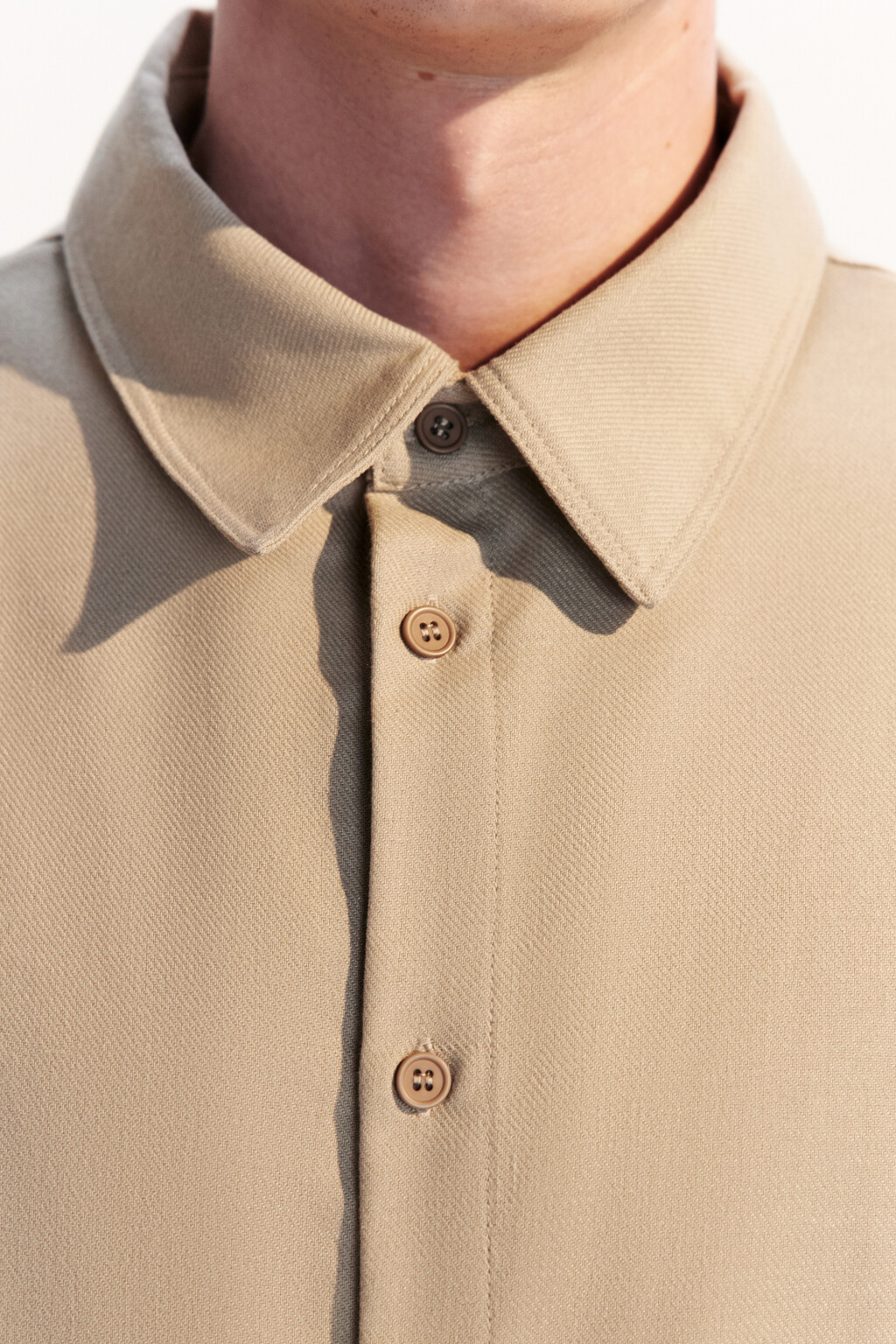 Рубашка льняная с коротким рукавом - цвет коричневый - 6