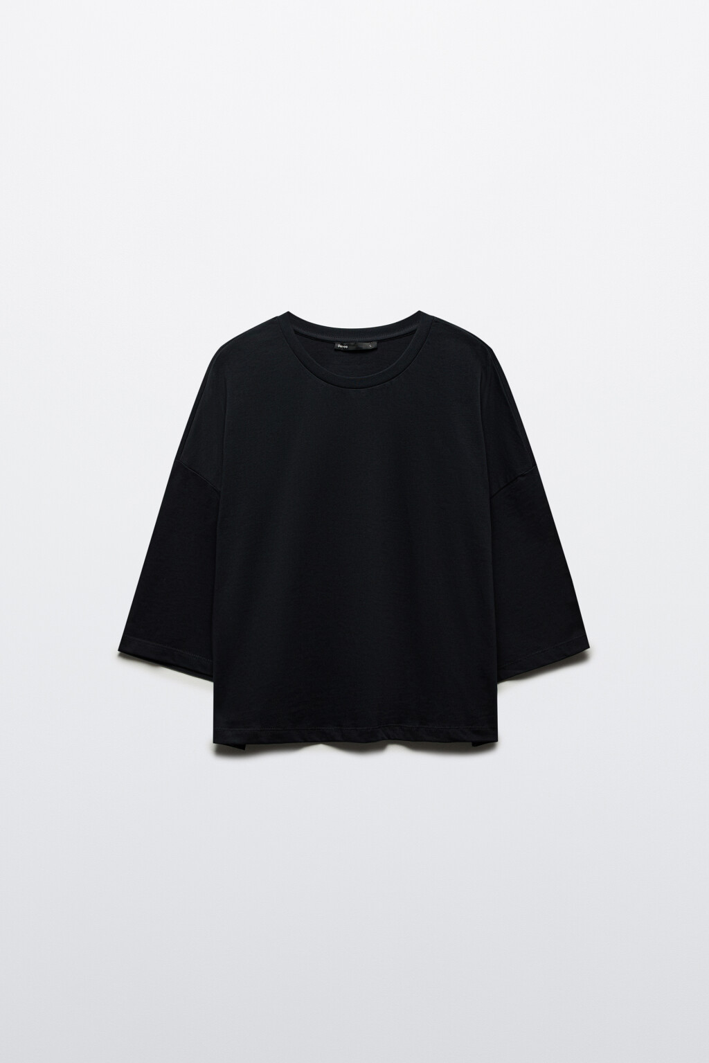 Футболка оверсайз из плотного хлопка - цвет черный - 7