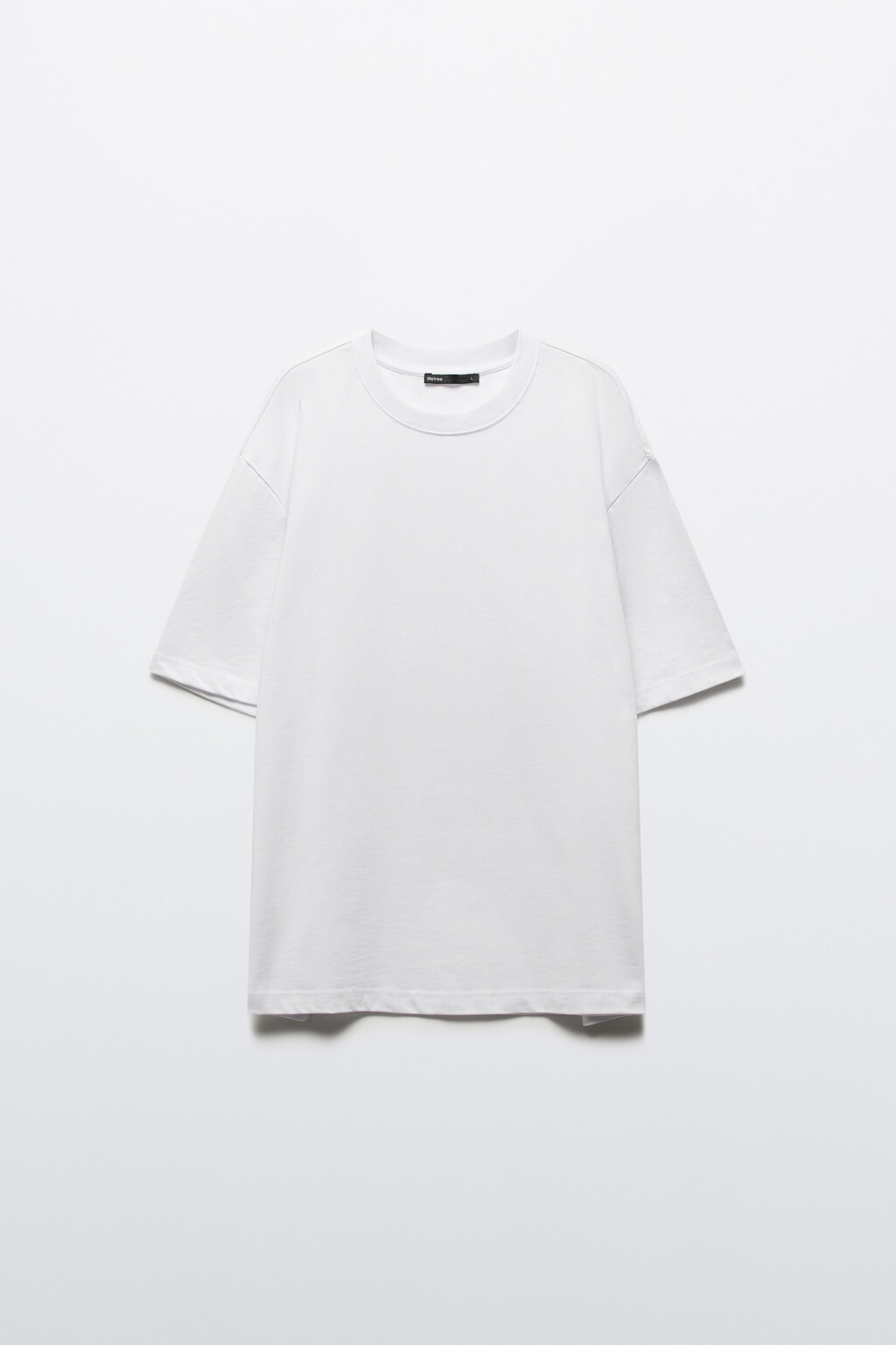 Футболка oversize базовая из хлопка - цвет белый - 7