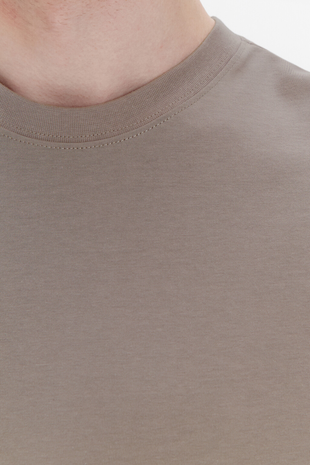 Футболка oversize базовая из хлопка - цвет бежевый - 5