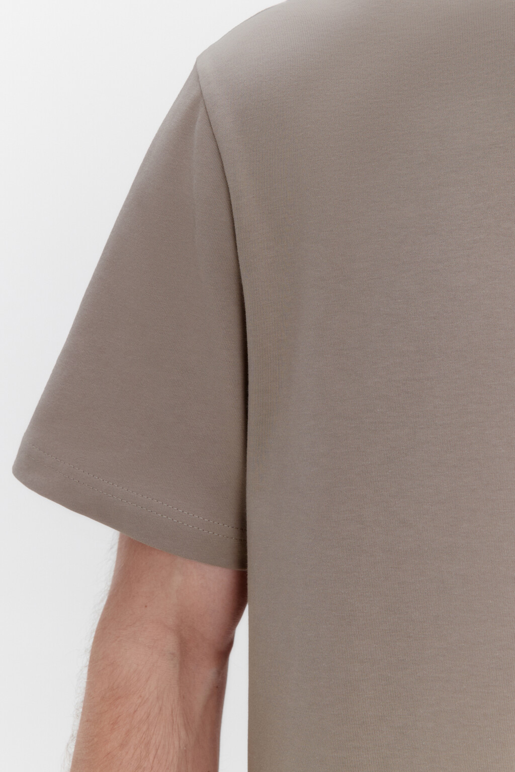 Футболка oversize базовая из хлопка - цвет бежевый - 6