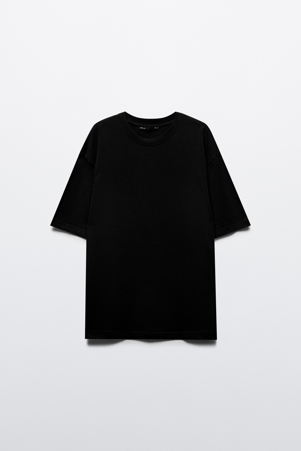 Футболка oversize базовая из хлопка - цвет черный - 7