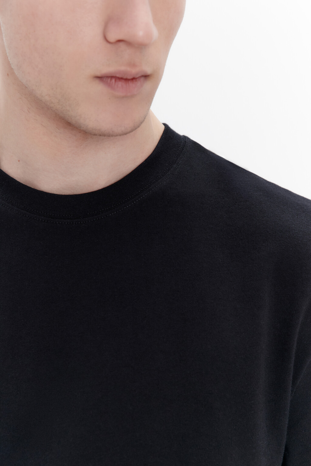 Футболка oversize базовая из хлопка - цвет черный - 5