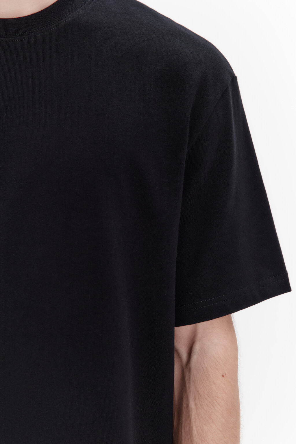 Футболка oversize базовая из хлопка - цвет черный - 6