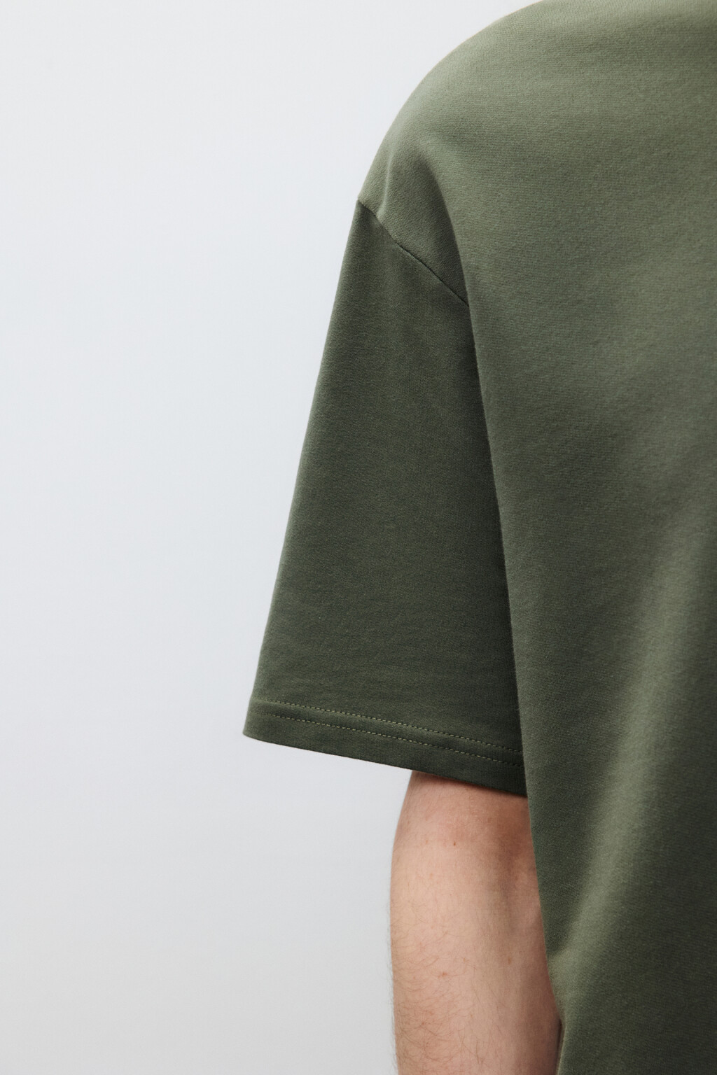 Футболка базовая из хлопкового трикотажа - цвет зеленый - 6