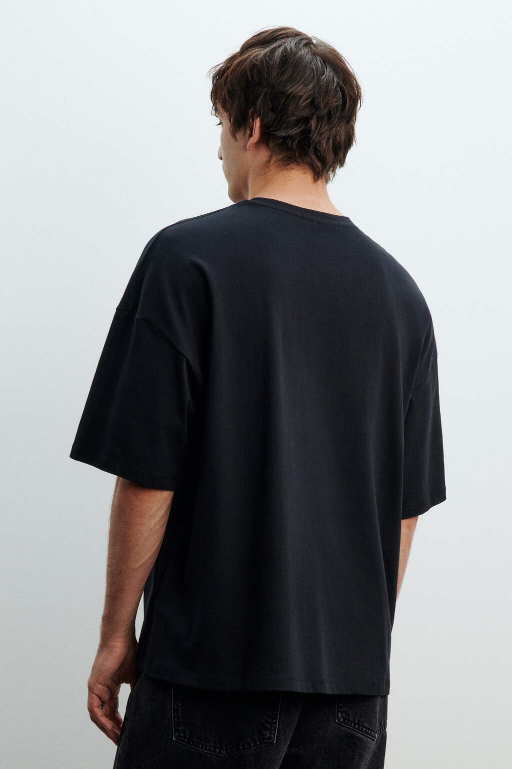 Футболка oversize с фотопринтом - цвет черный - 6