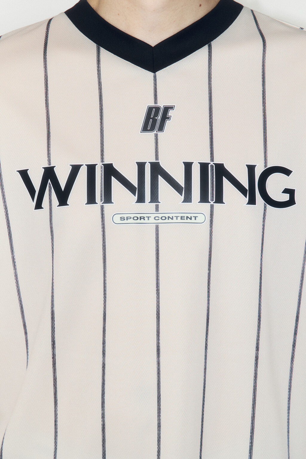 Футболка-джерси oversize с принтом - цвет бежевый - 5