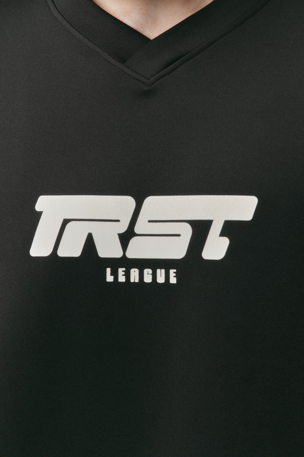 Футболка-джерси oversize с надписью - цвет черный - 6