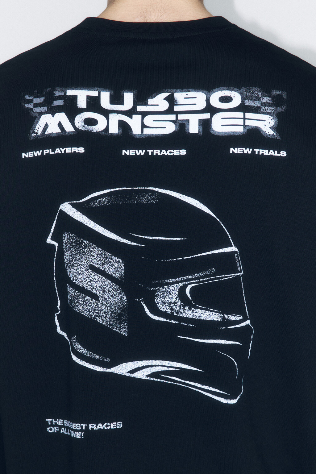 Футболка oversize хлопковая с принтом - цвет черный - 6