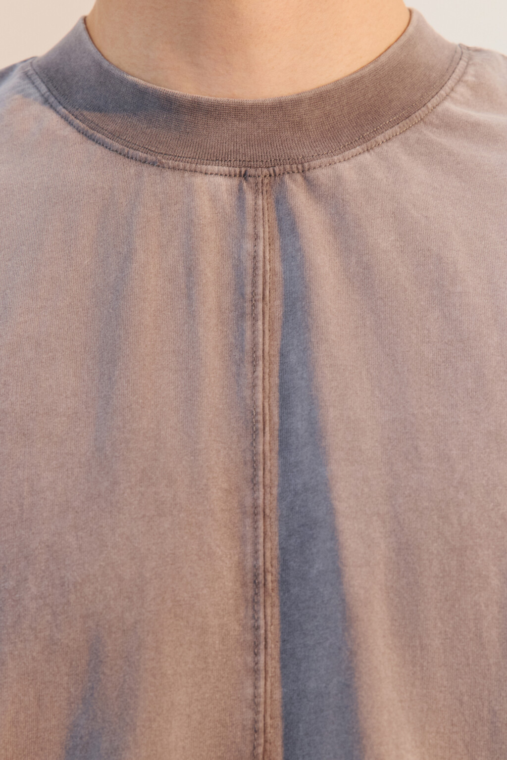 Футболка хлопковая с обрезанными рукавами - цвет серый - 5