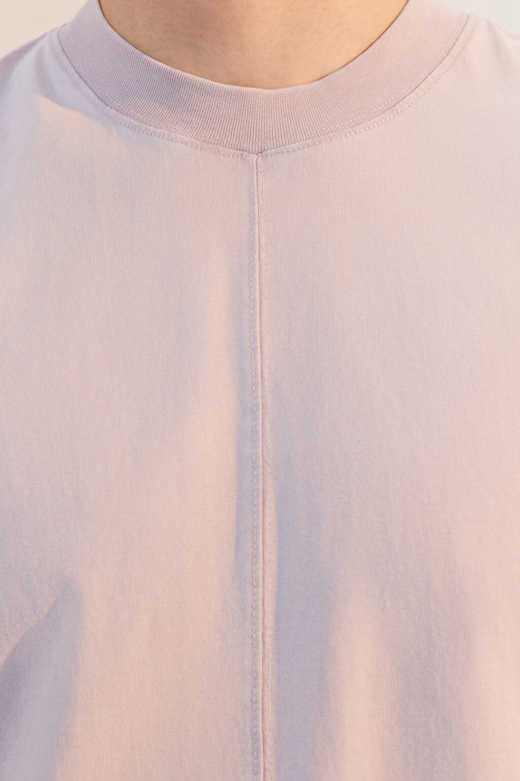 Футболка хлопковая с обрезанными рукавами - цвет розовый - 6