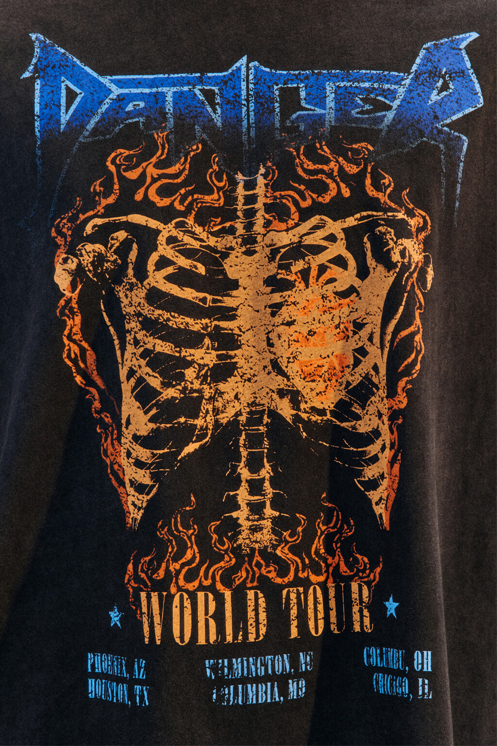 Футболка oversize вареная с принтом - цвет черный - 6