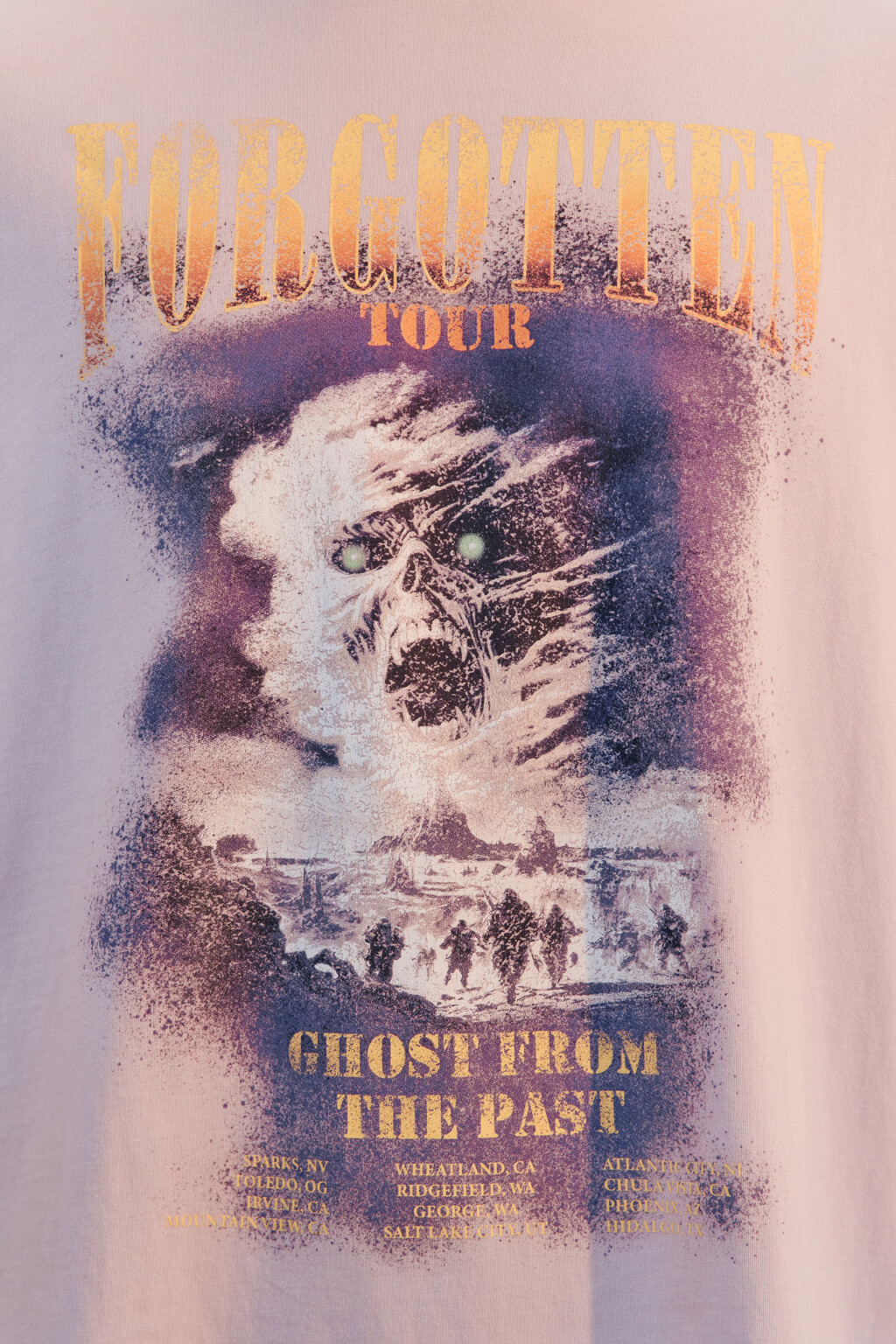 Футболка oversize вареная с принтом - цвет розовый - 5