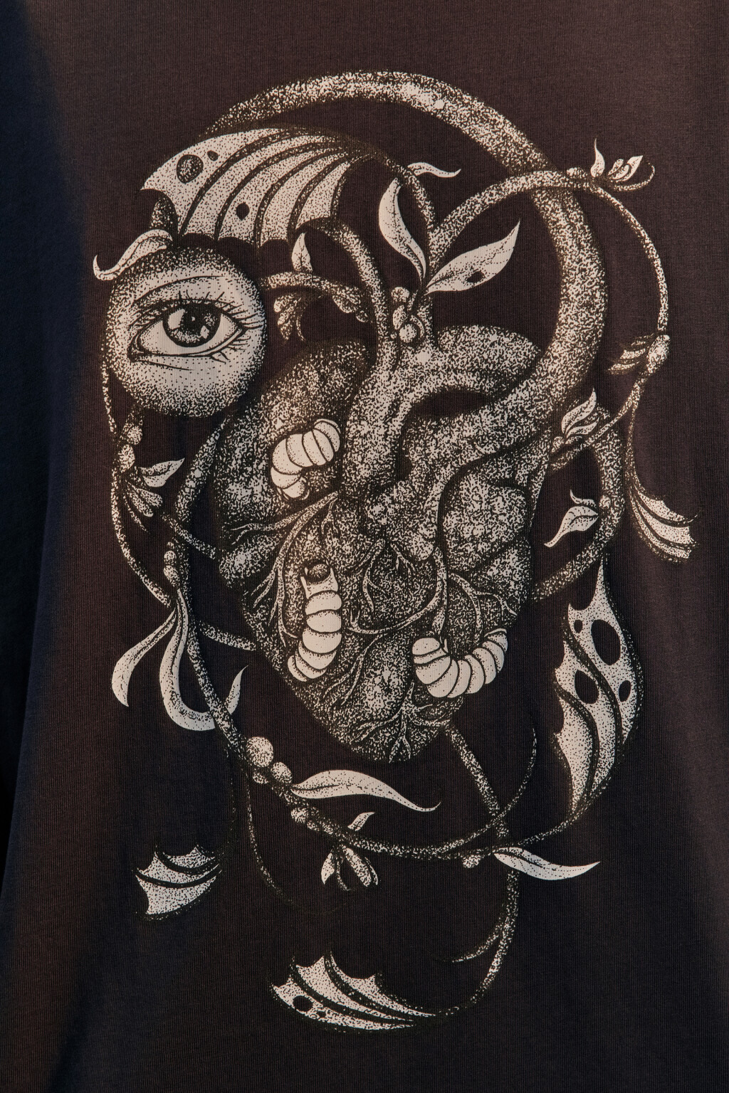 Футболка хлопковая с принтом - цвет серый - 6