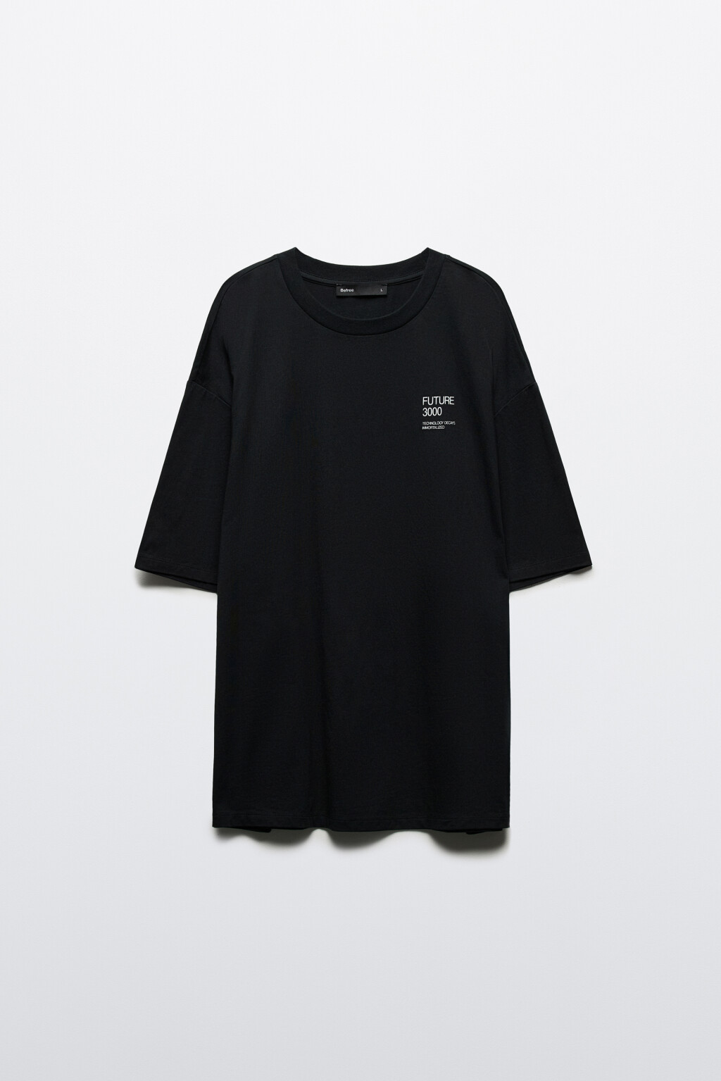 Футболка хлопковая с принтом - цвет черный - 8