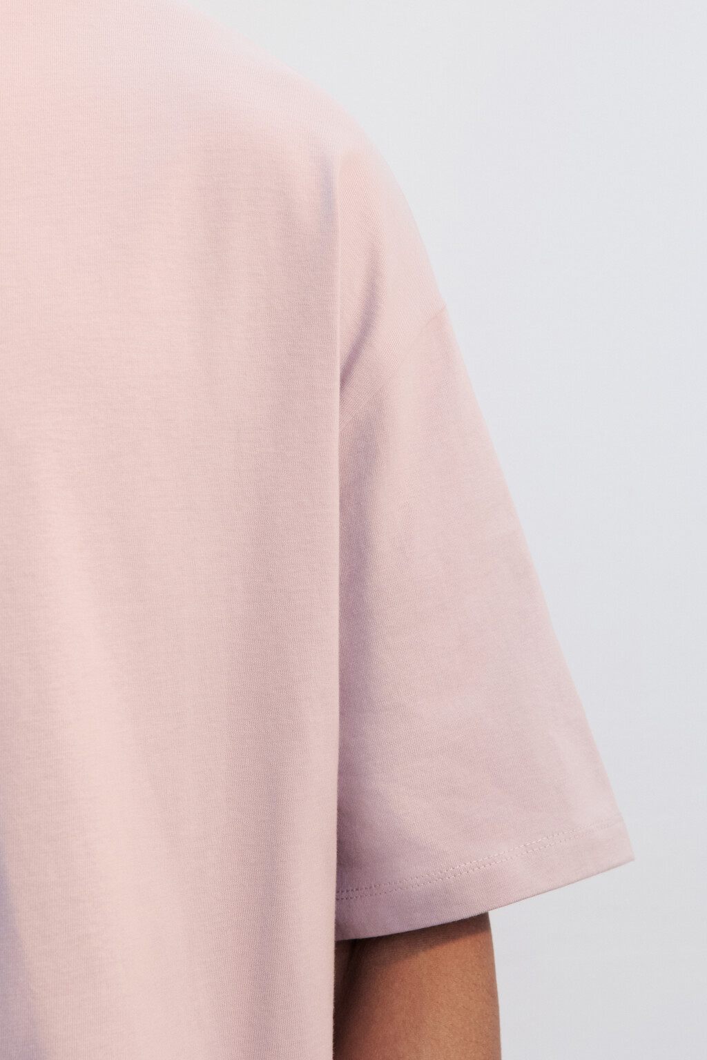 Футболка oversize с принтом - цвет розовый - 6