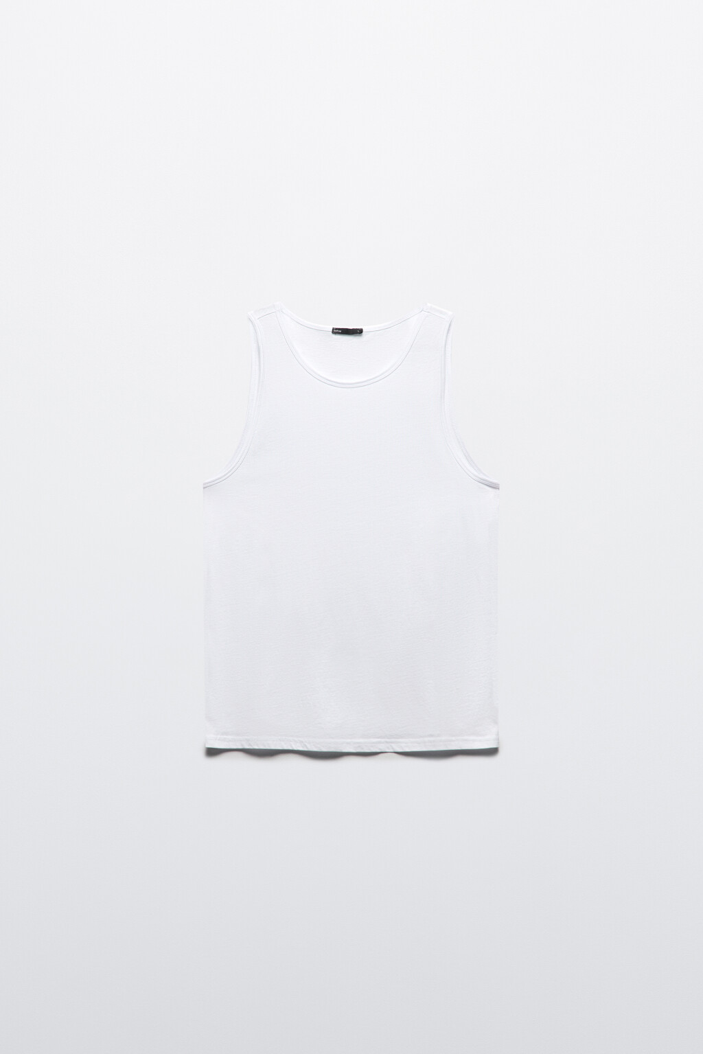Майка базовая из хлопка - цвет белый - 8