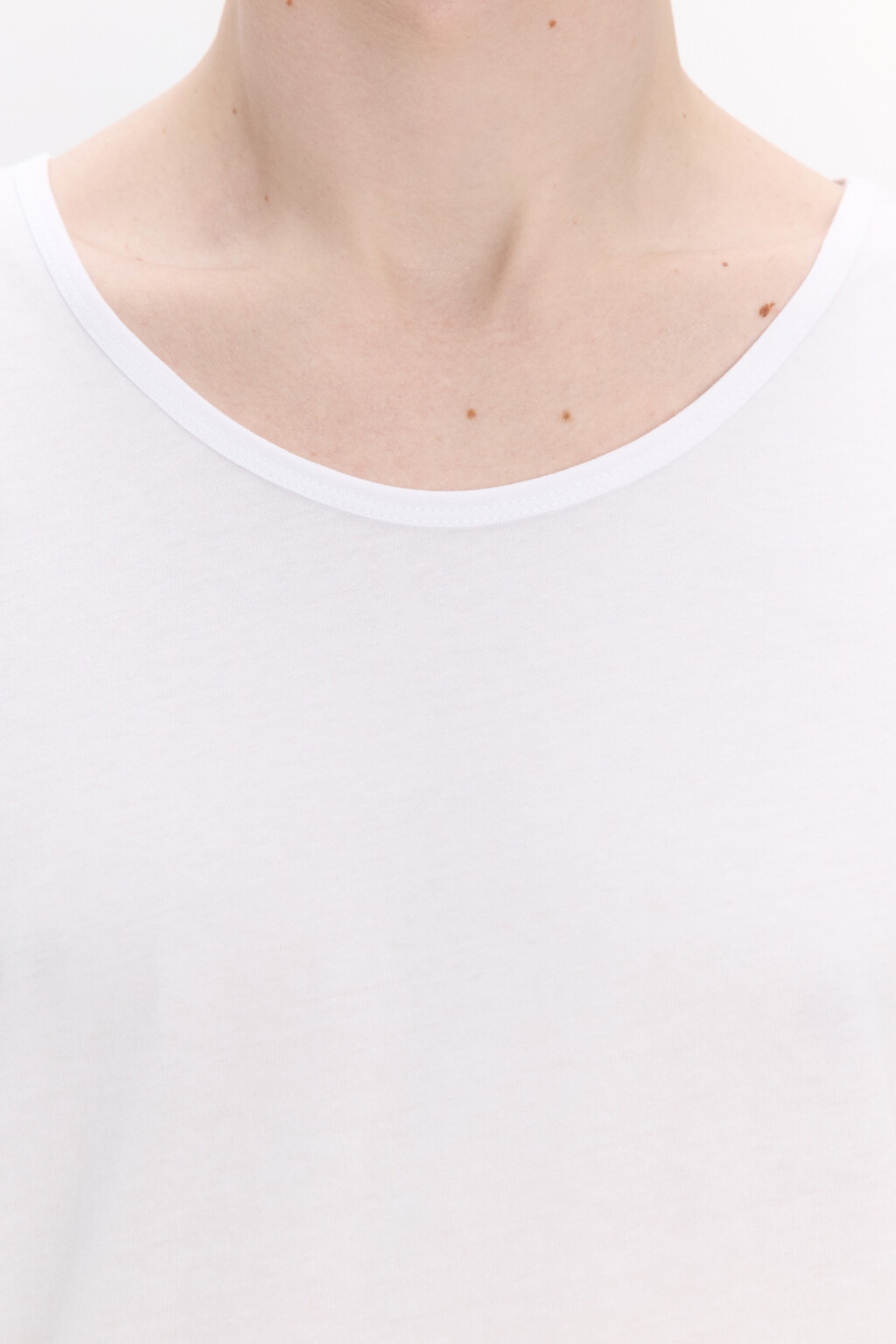 Майка базовая из хлопка - цвет белый - 6