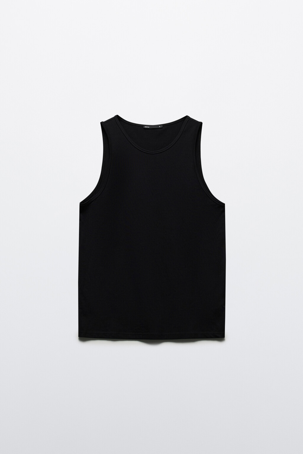 Майка базовая из хлопка - цвет черный - 7