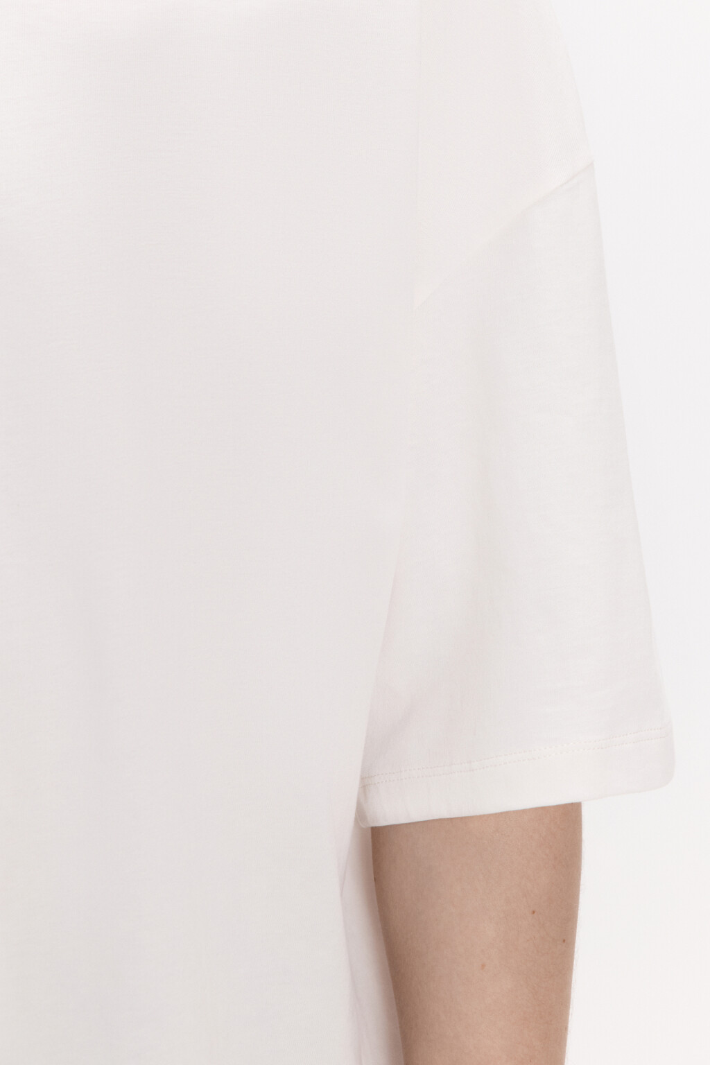 Футболка oversize из плотного хлопка - цвет белый - 7
