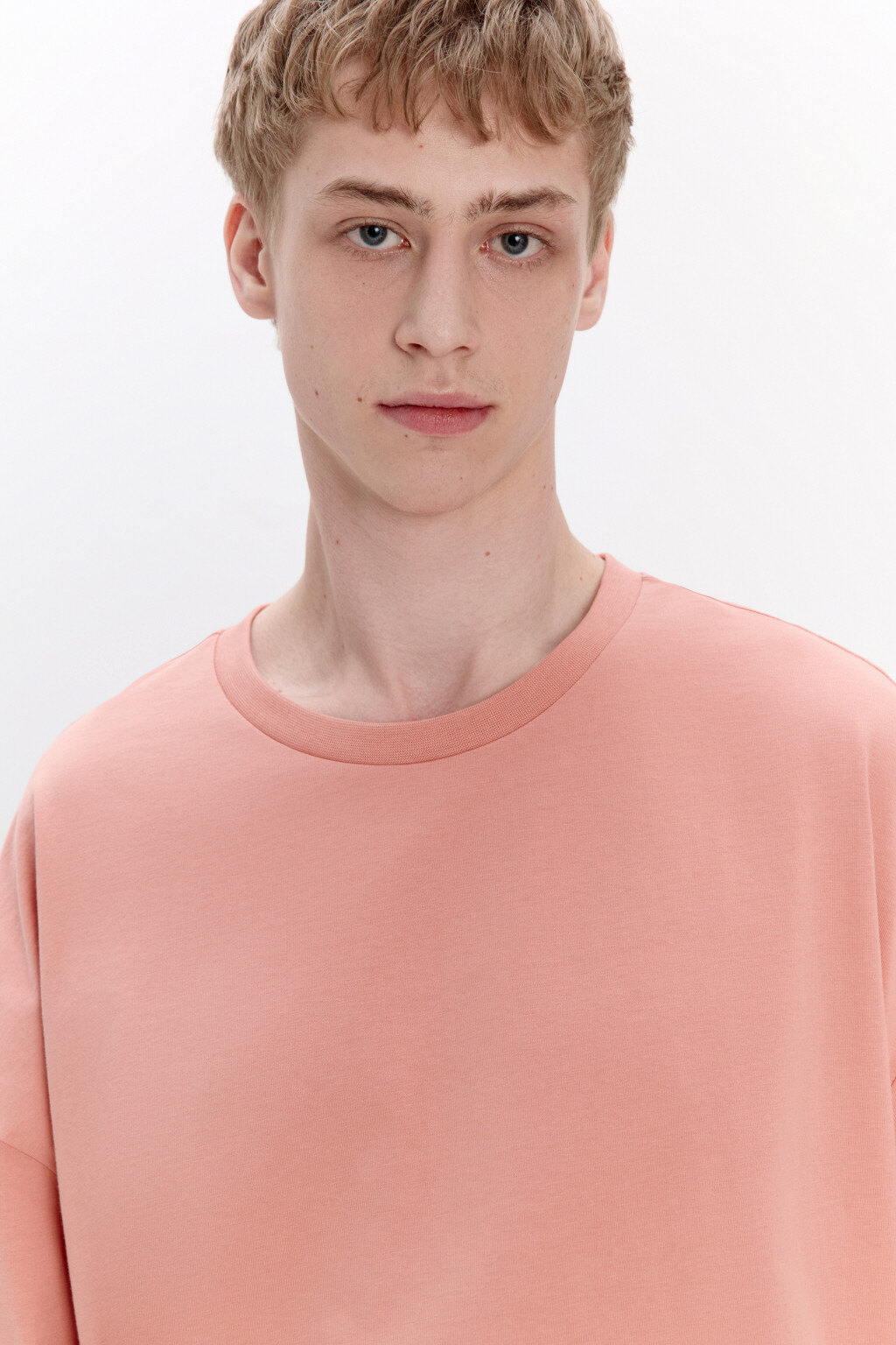 Футболка oversize из плотного хлопка - цвет оранжевый - 1