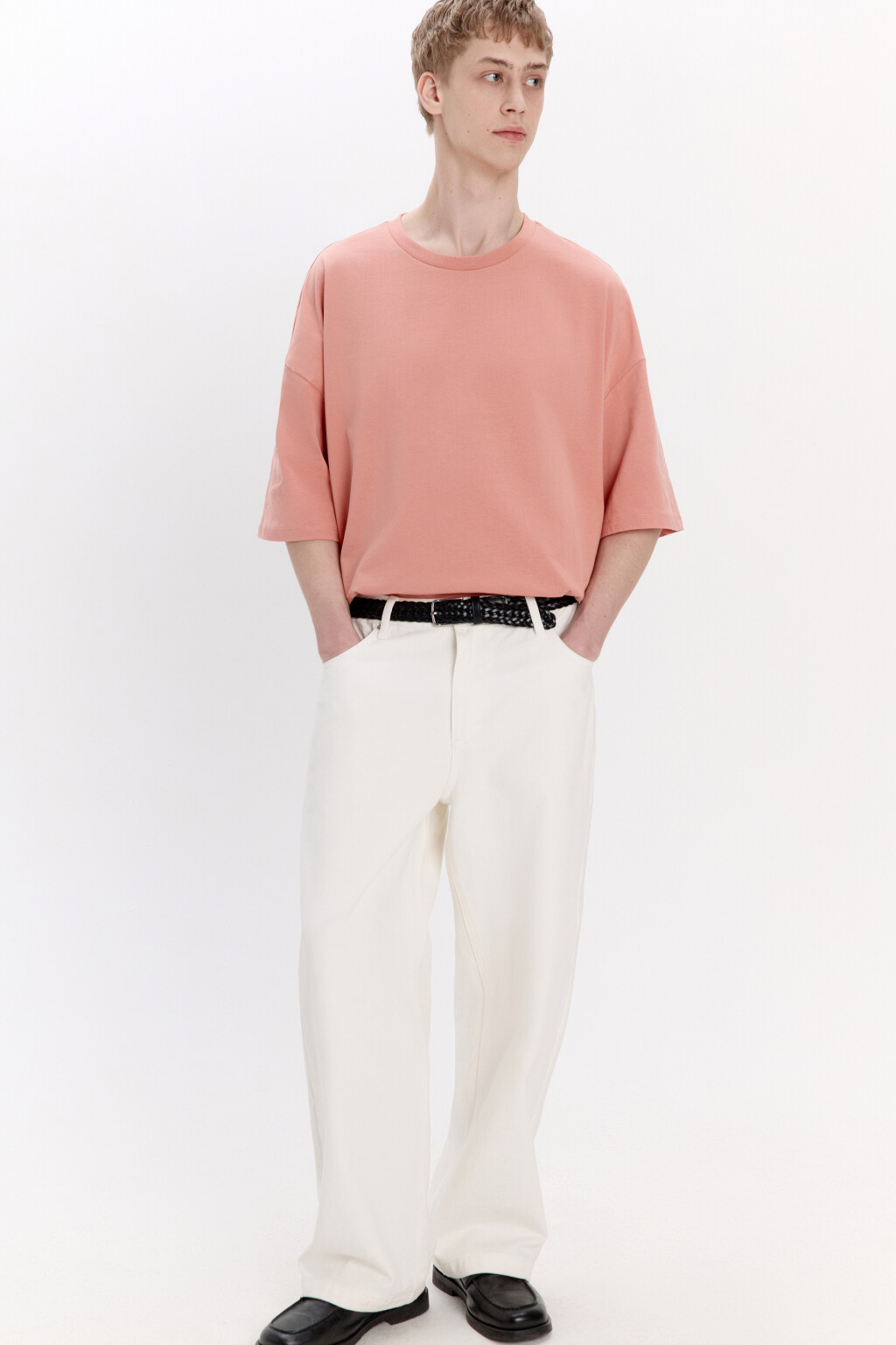 Футболка oversize из плотного хлопка - цвет оранжевый - 2