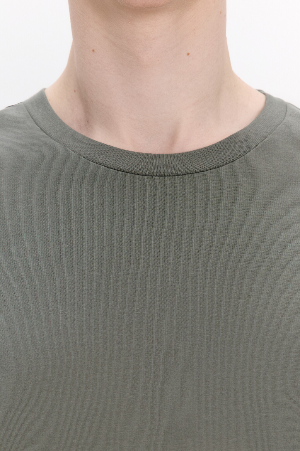 Футболка базовая из плотного хлопка - цвет зеленый - 6