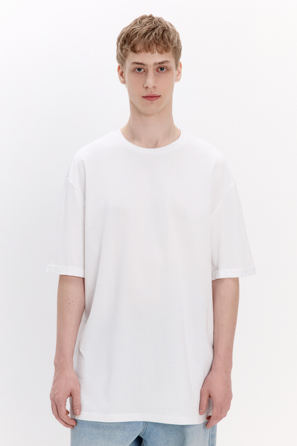 Футболка базовая из плотного хлопка - цвет белый - 2