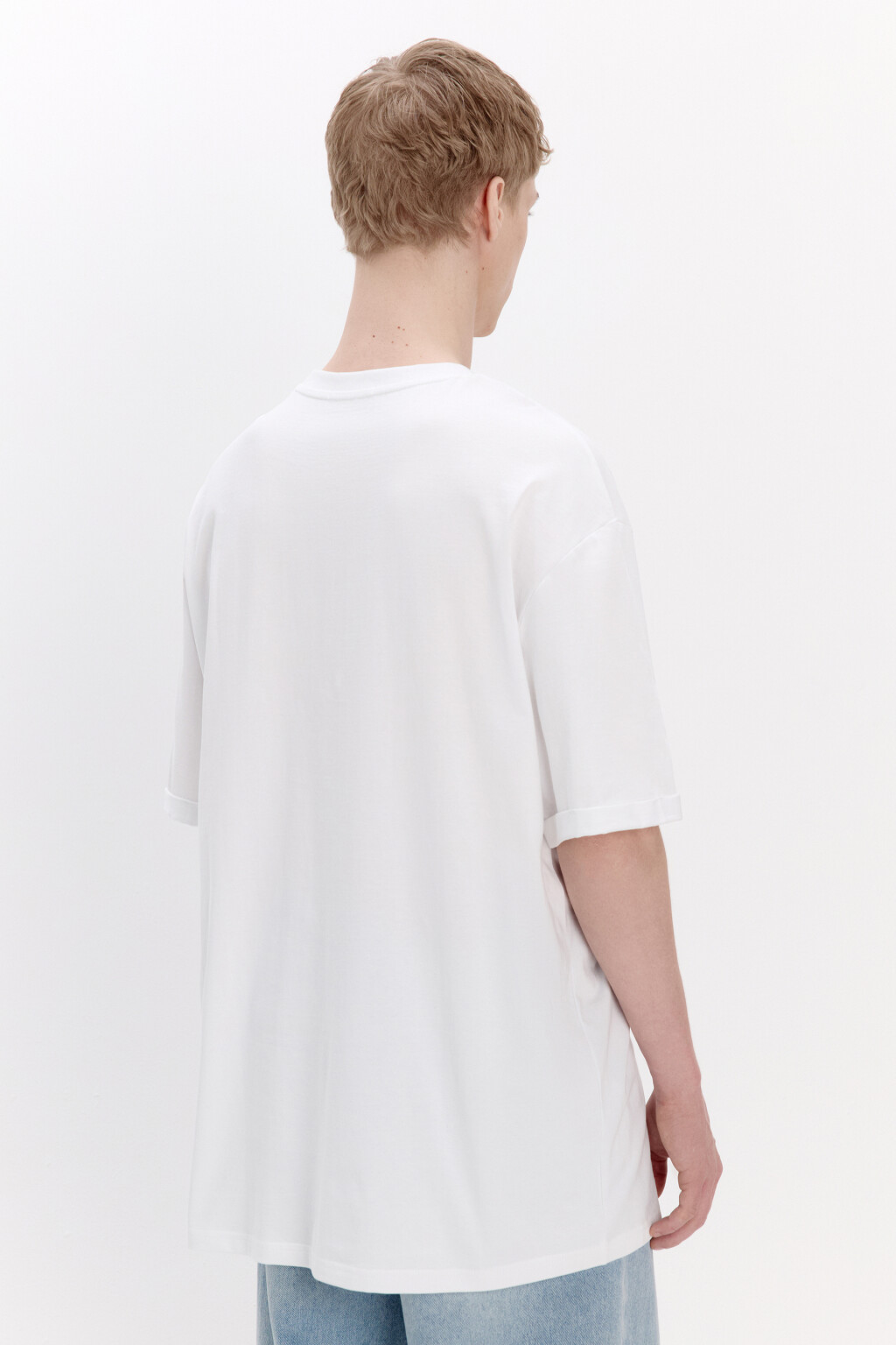 Футболка базовая из плотного хлопка - цвет белый - 3