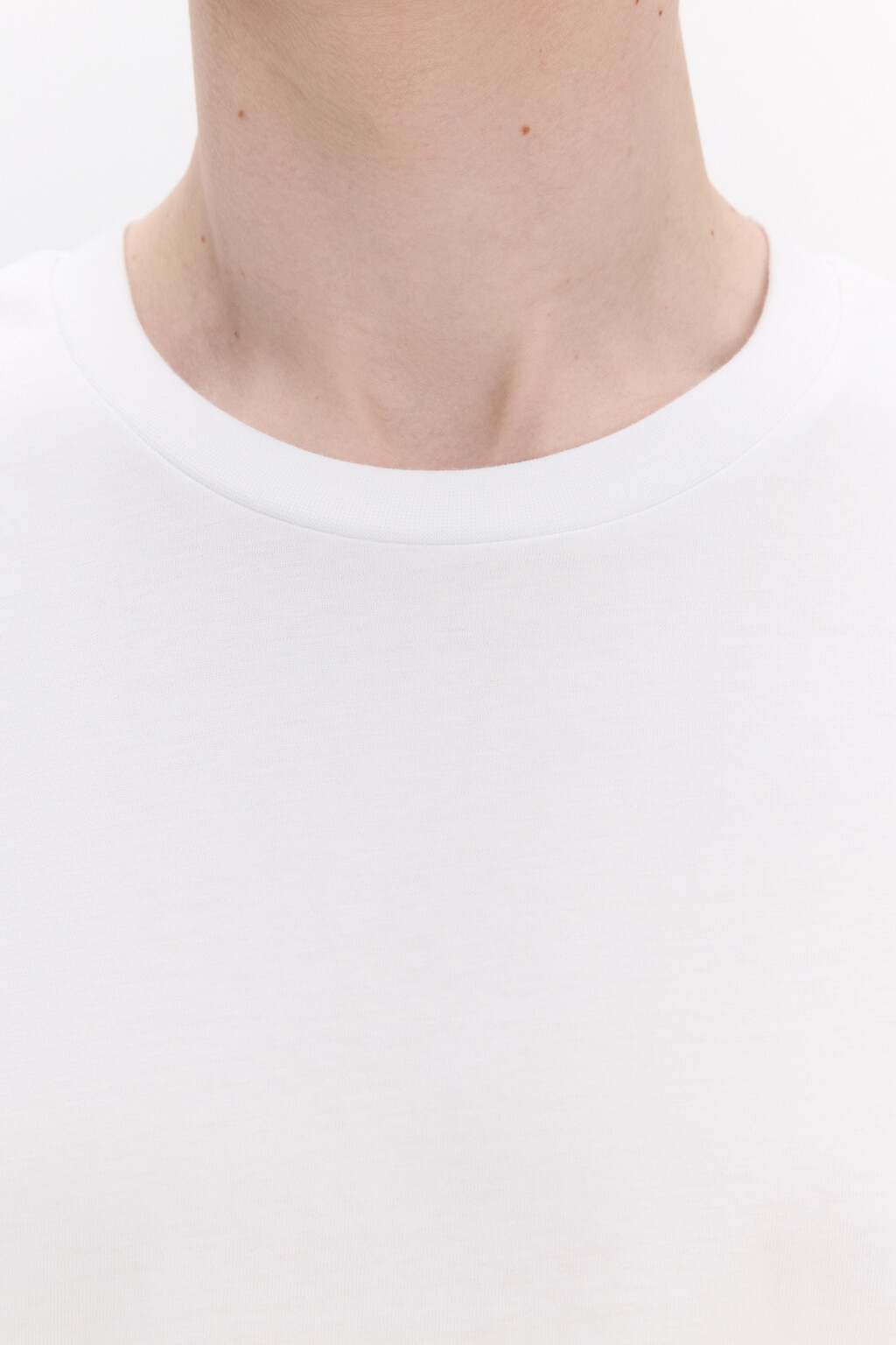 Футболка базовая из плотного хлопка - цвет белый - 5
