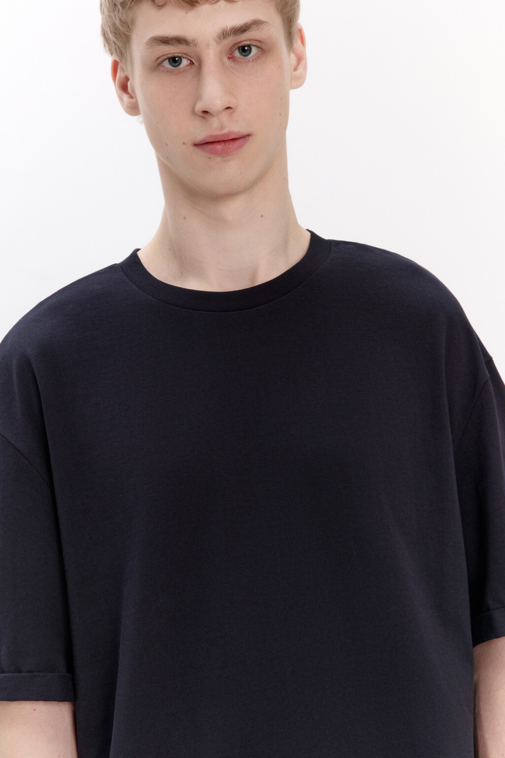 Футболка базовая из плотного хлопка - цвет черный - 2