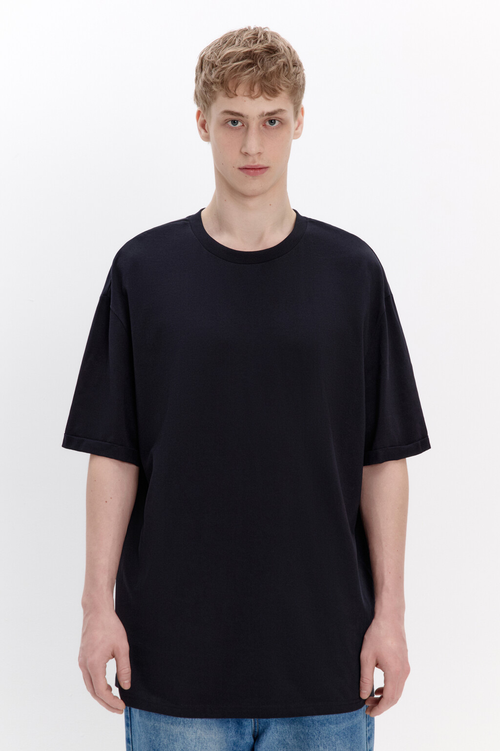 Футболка базовая из плотного хлопка - цвет черный - 3