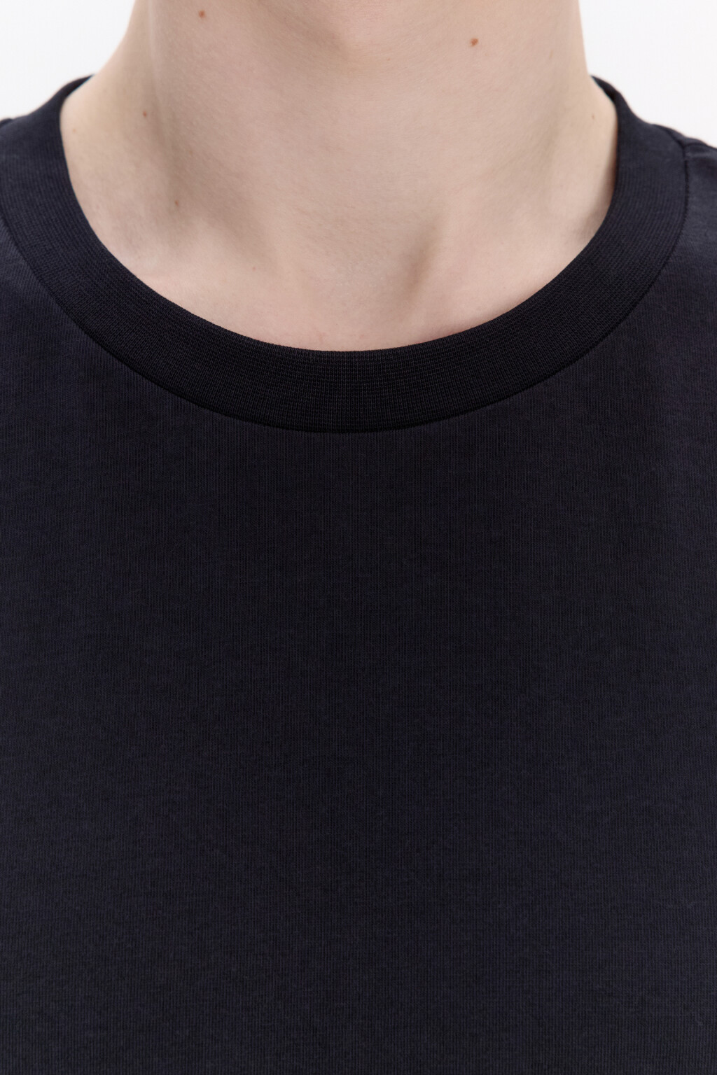 Футболка базовая из плотного хлопка - цвет черный - 6