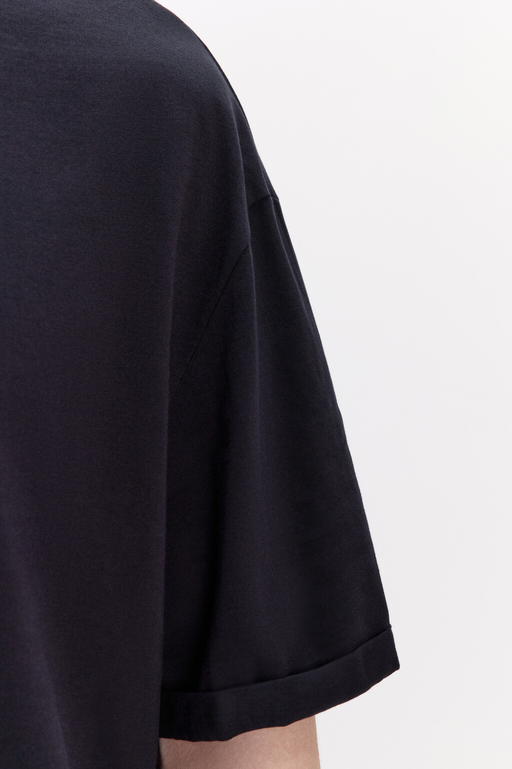 Футболка базовая из плотного хлопка - цвет черный - 7