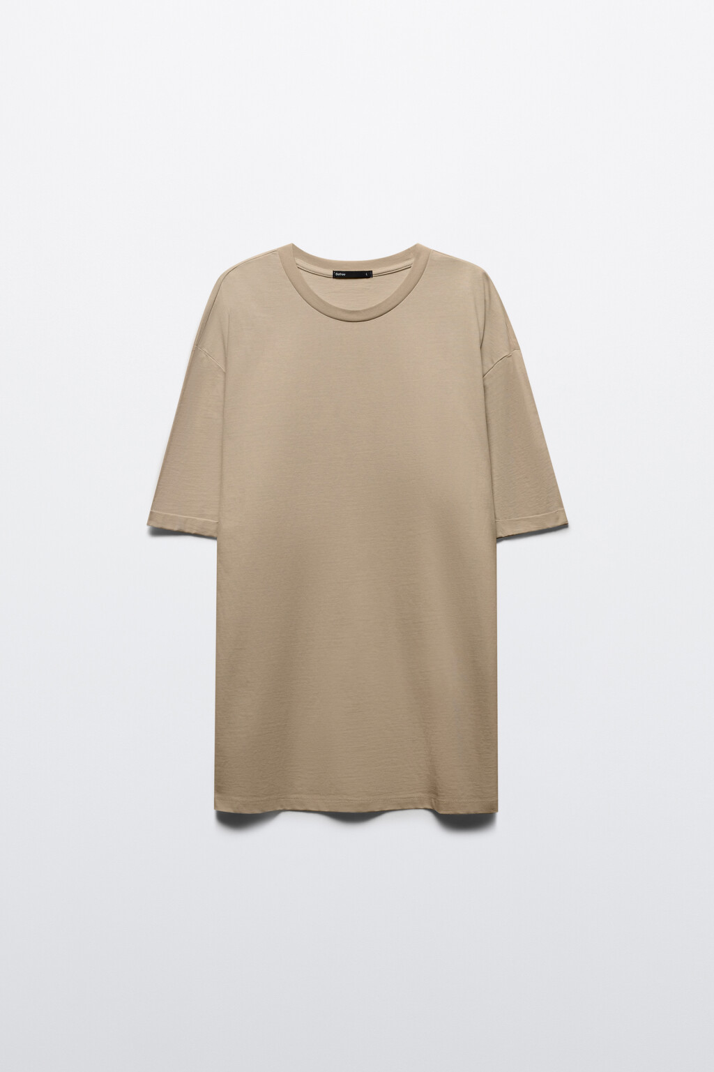 Футболка базовая из плотного хлопка - цвет бежевый - 7