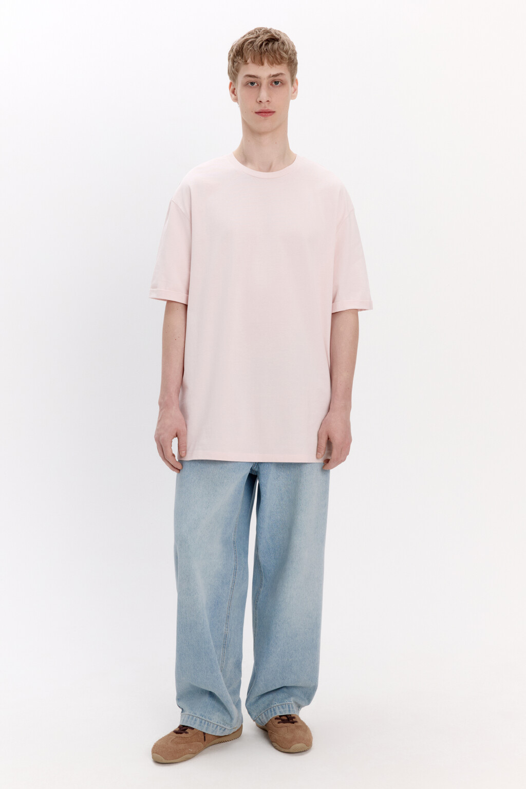 Футболка базовая из плотного хлопка - цвет розовый - 5
