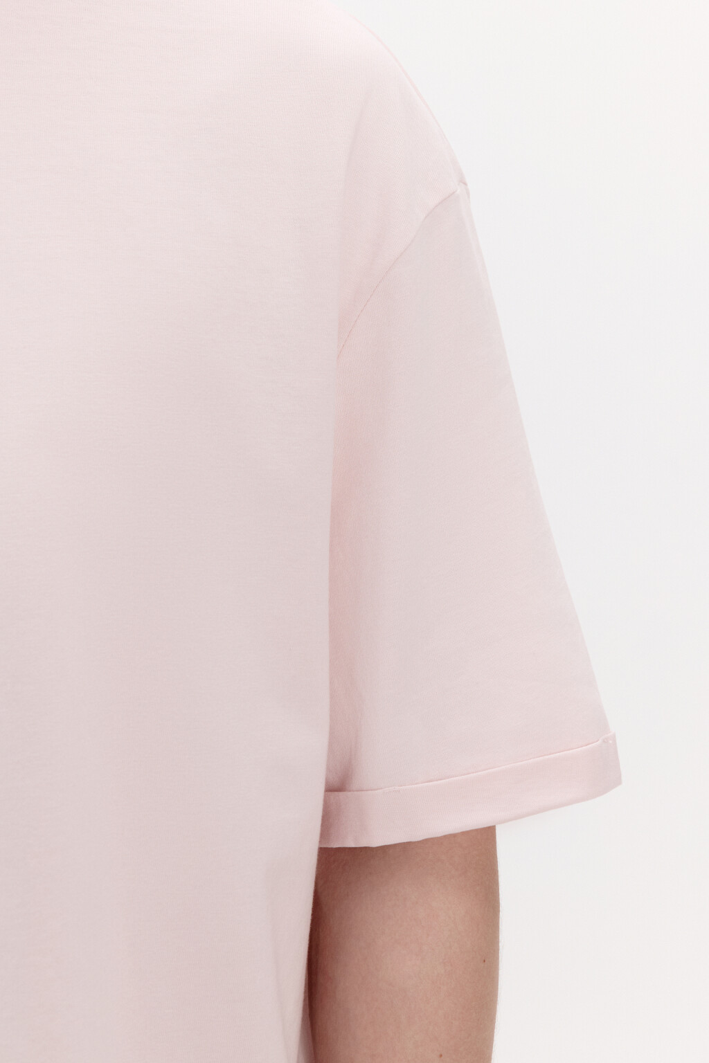 Футболка базовая из плотного хлопка - цвет розовый - 6