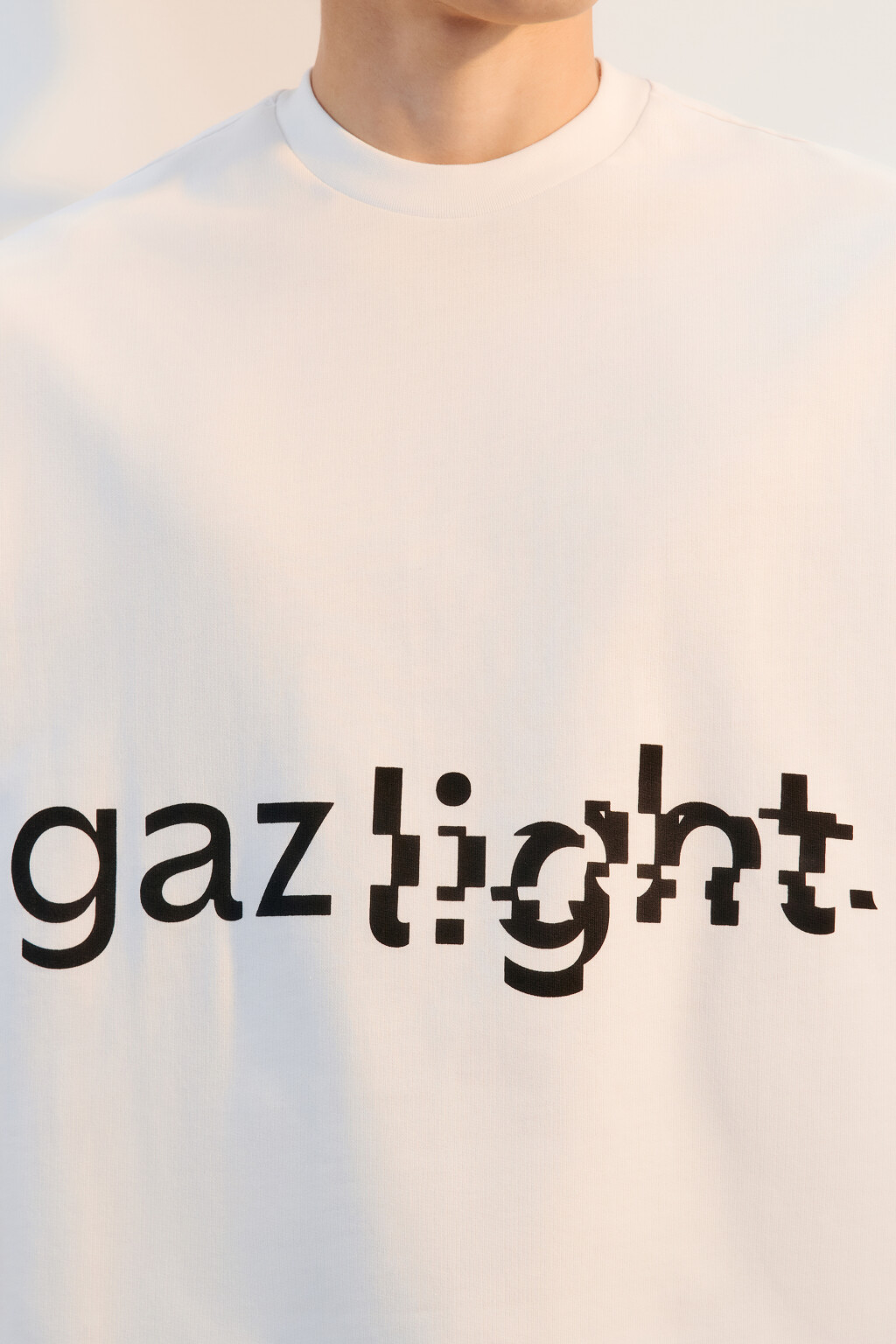 Футболка oversize с принтом-надписью - цвет белый - 6