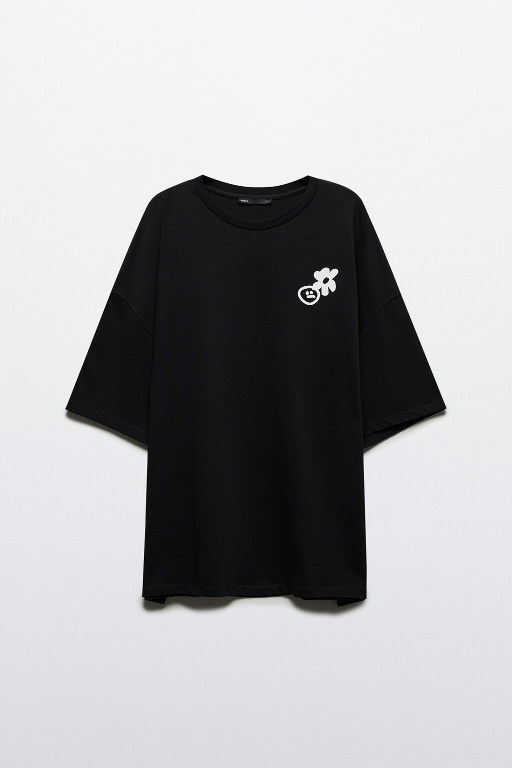 Футболка oversize с принтом в стиле граффити - цвет черный - 8