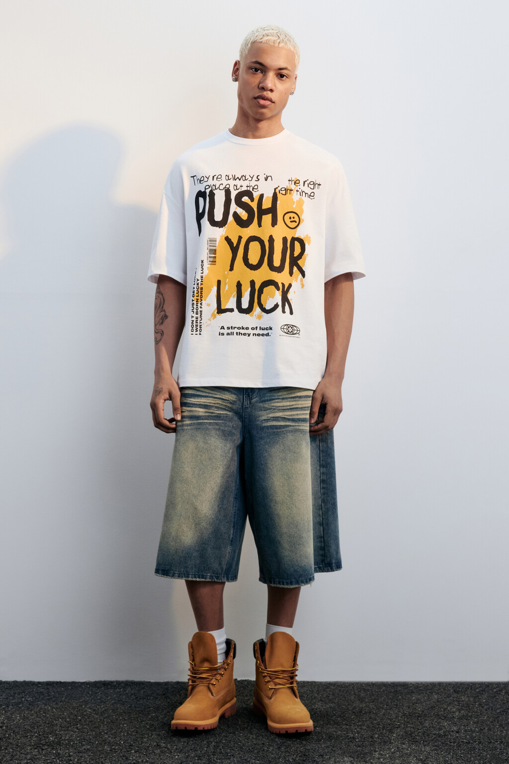 Футболка oversize с принтом в стиле граффити - цвет мультиколор - 5