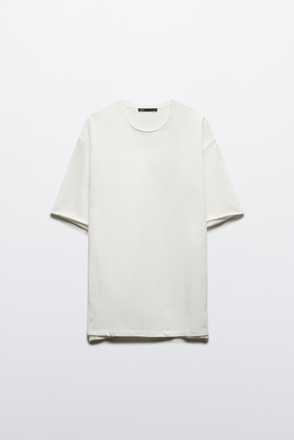 Футболка oversize из хлопкового футера - цвет белый - 7