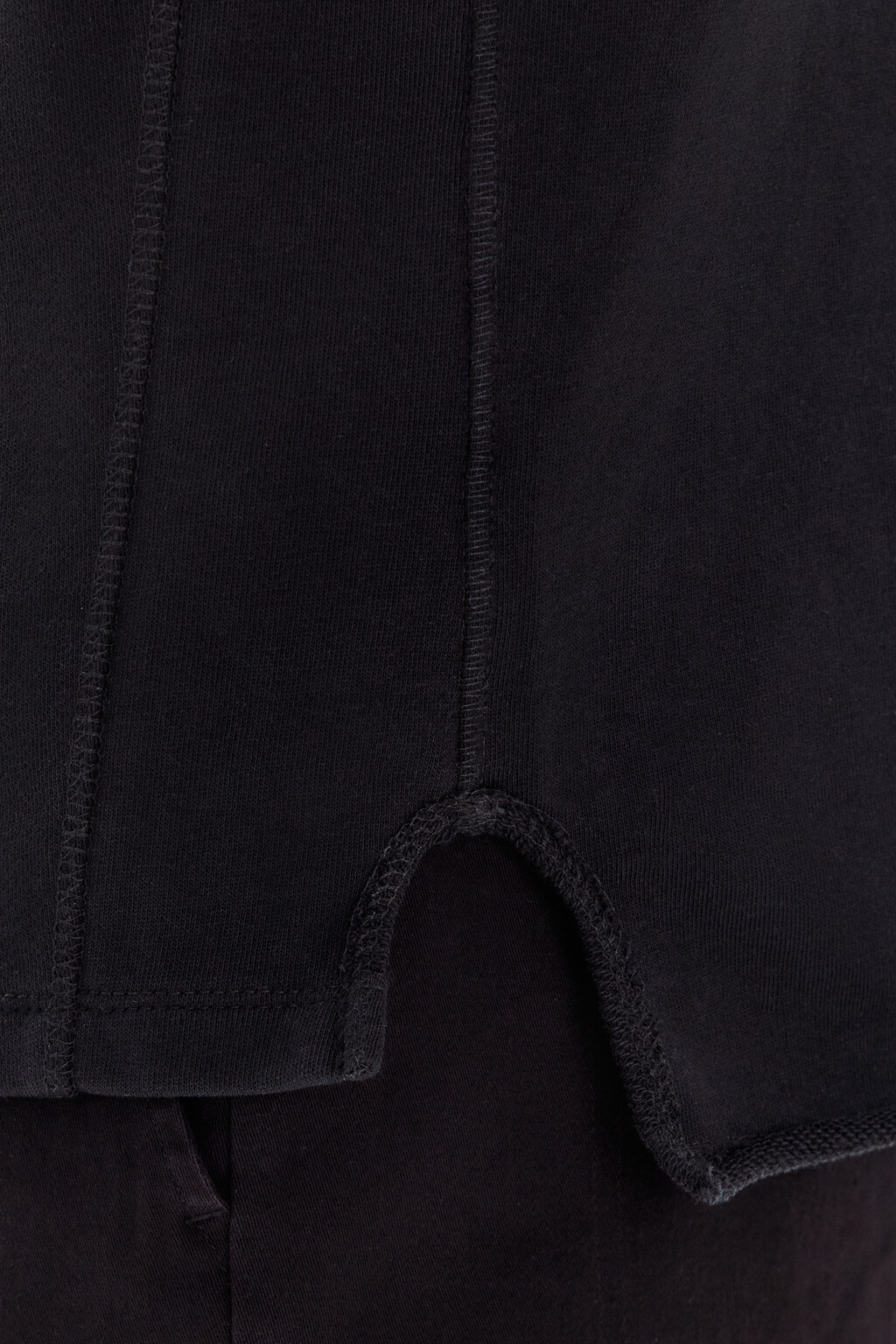 Футболка oversize из хлопкового футера - цвет черный - 7