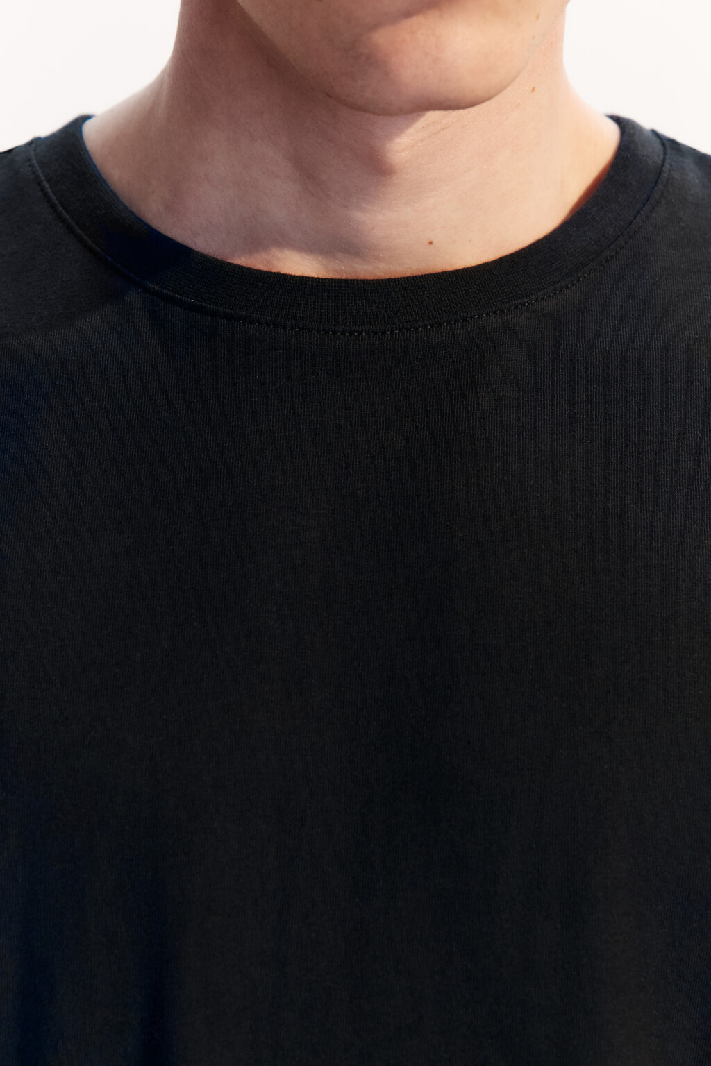 Футболка хлопковая без рукавов - цвет черный - 6