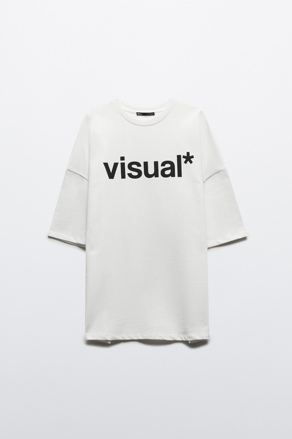 Футболка хлопковая с надписью - цвет белый - 7