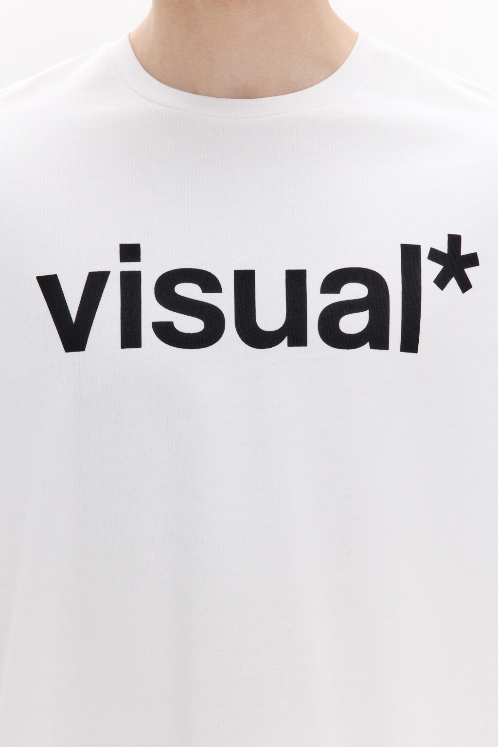 Футболка хлопковая с надписью - цвет белый - 5