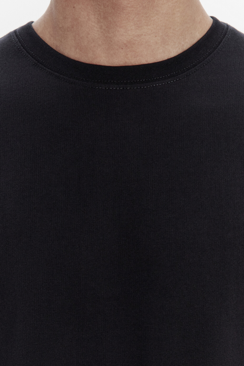 Футболка с имитацией второго слоя - цвет черный - 5