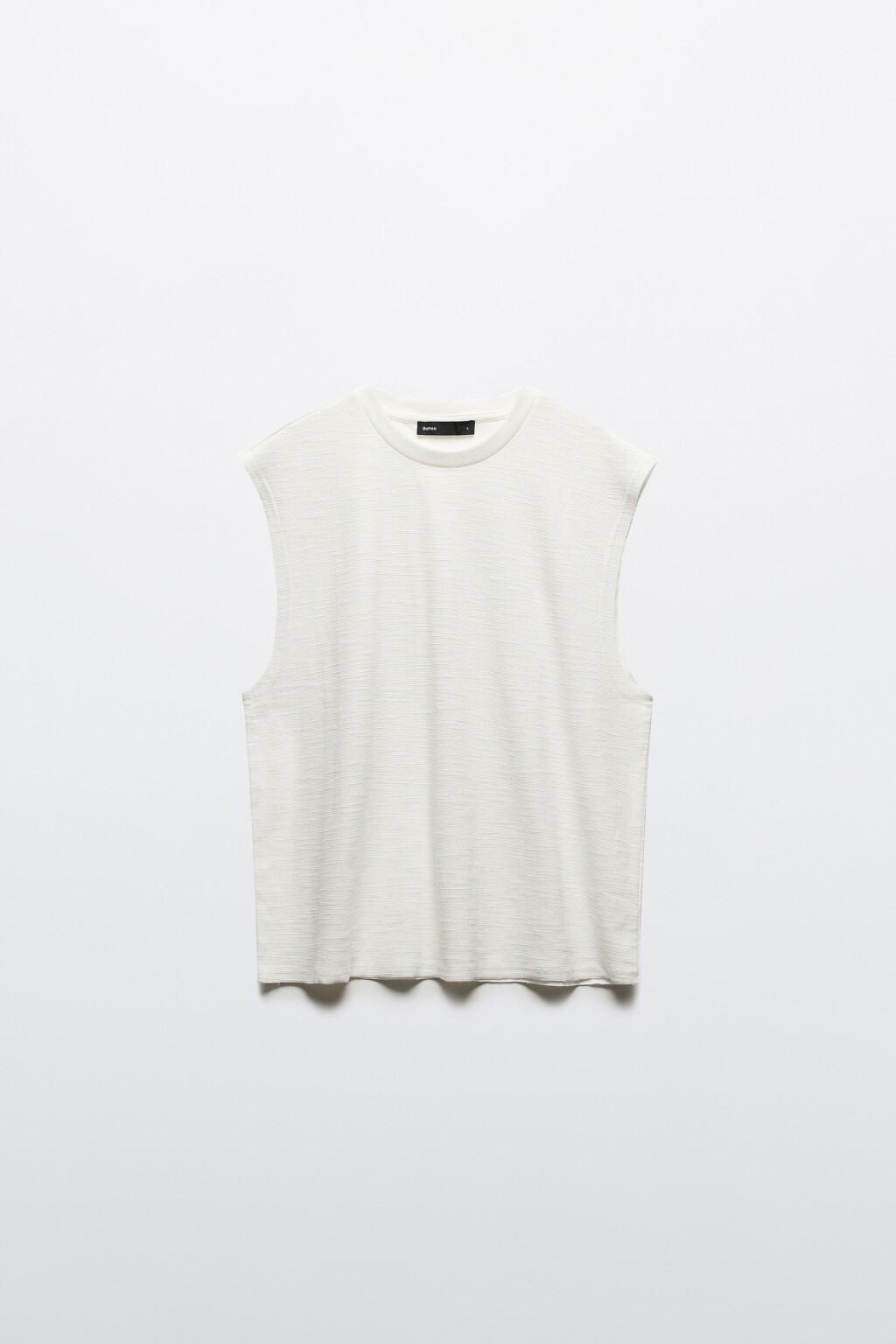 Майка свободная с обрезанными краями - цвет белый - 7