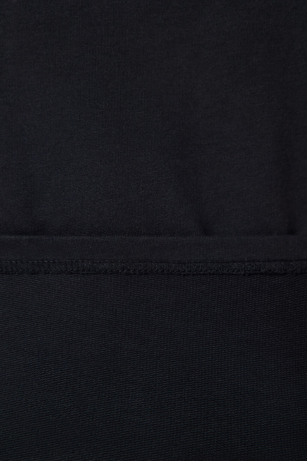 Лонгслив базовый из хлопкового футера - цвет черный - 8